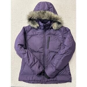 Columbia Womens Longhorn Ridge Puffer Down Hooded Jacket Large